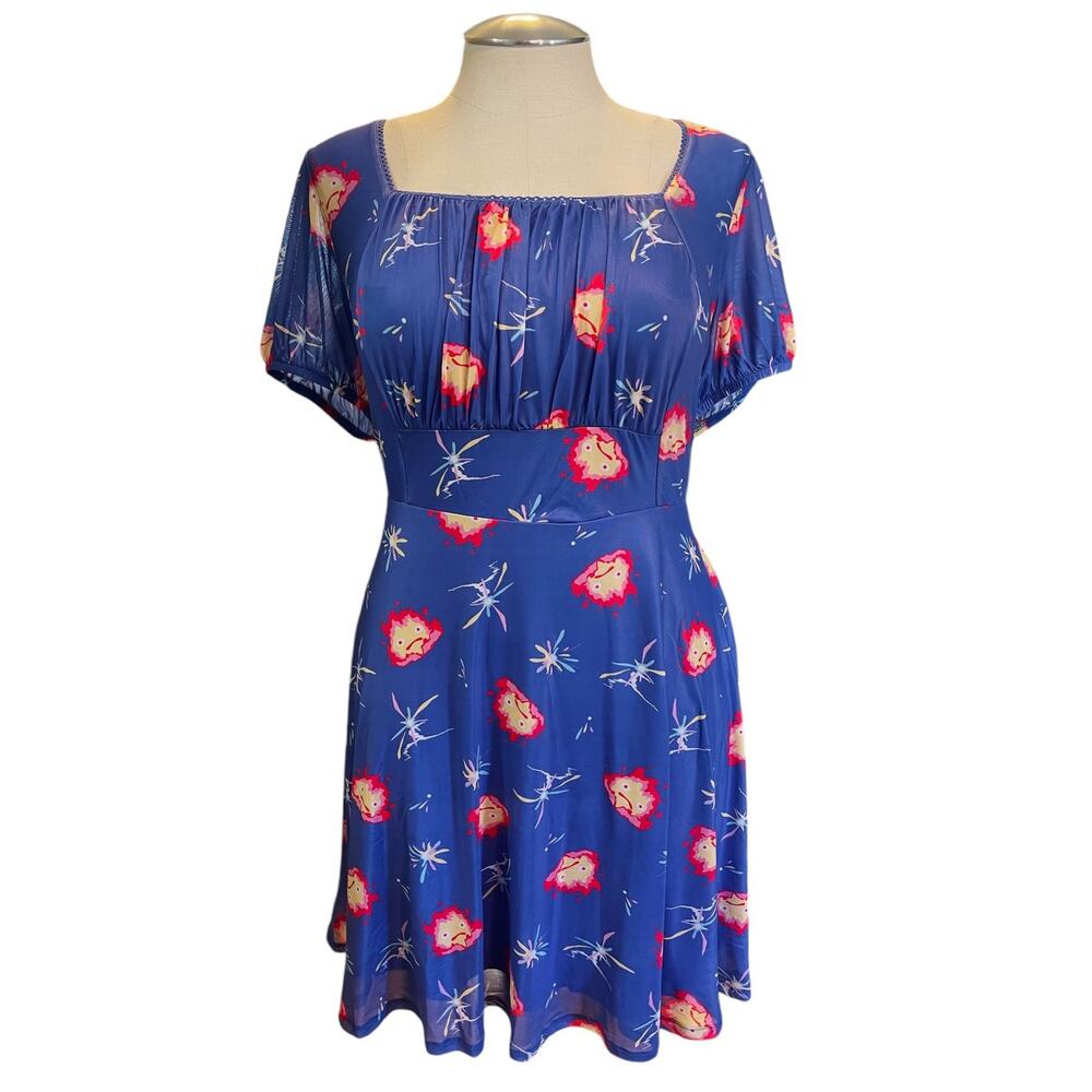 Her Universe Plus Size 2 Howls Moving Castle Calcifer Studio Ghibli Dress Anime